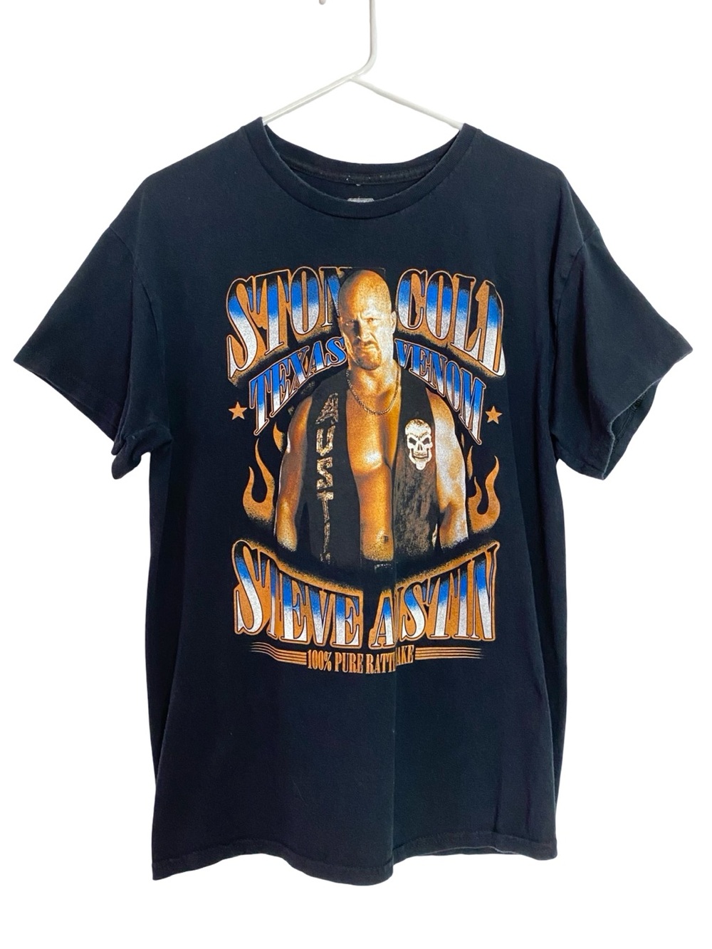 Stone Cold Steve Austin WWE Tee Tshirt Mens Unisex Size Large Chest 19 Length 28
